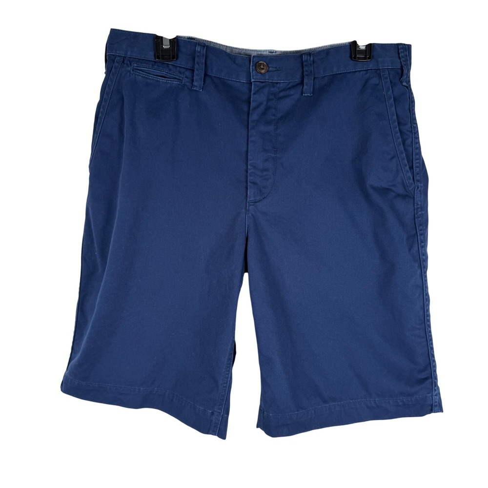Polo Ralph Lauren Relaxed Fit Cotton Chino Shorts Mens Size 32 Navy Blue 10"